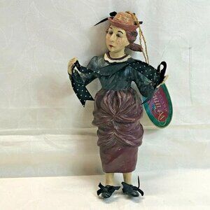 Winward Holidays Ladies Who Lunch Christmas Holidays Ornament Woman Hat 7"